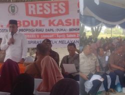 Senator DPRD Provinsi Riau Partai PKS,H.Abdul Kasim(Dapil Dumai- Bengkalis) Reses Ke kota Dumai.