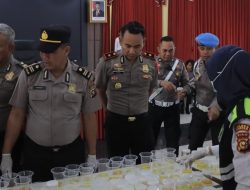 Polres Kampar Gelar Tes Urine Dadakan, Kapolres: Tindak Tegas Anggota Terlibat Narkoba’!