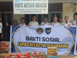 Berbagi di Bulan Suci, Lapas Pekanbaru Gelar Bakti Sosial di Dua Panti Asuhan