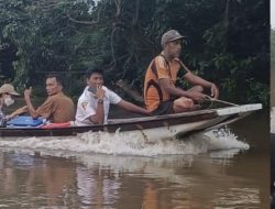 Respon Cepat Kapolsek Tapung Hilir! Turun Bareng Tim Cek Sungai Tapung Usai Ditemukan Banyak Ikan Mati