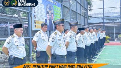 *APEL PENUTUP PIKET HARI RAYA IDULFITRI, KALAPAS BANGKINANG APRESIASI DEDIKASI PETUGAS SELAMA TIGA HARI PELAYANAN PRIMA*