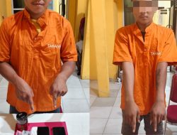 Polsek Tapung Hilir Tangkap Dua Pelaku Narkoba, Puluhan Paket Narkoba Ikut di Sikat