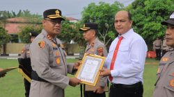 37 Anggota Polres Kampar Berprestasi serta Berdedikasi Tinggi, Terima Penghargaan dari Kapolres Kampar