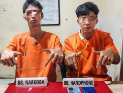 Polres Kampar Tangkap Dua Pelaku Narkoba di Depan Hotel Altha Bangkinang