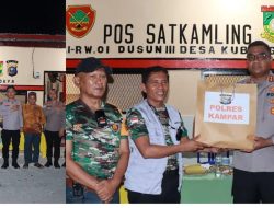 “Kapolres Kampar Datang Ke Warga, Silaturahmi Sama Warga Di Pos Satkamling”