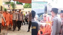 Kapolres Kampar Pimpin Pergeseran 50 Tahanan Narkoba Ke Polda Riau, Proses Hukum Berlanjut Dengan Keamanan Tertinggi