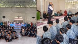 “Sat Resnarkoba Polres Kampar Gandeng BNK Kampar – Sosialisasi Pencegahan Narkoba Di MTS N Desa Sawah”