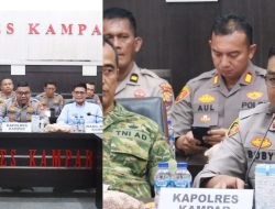Polres Kampar Rakor Siapkan Apel Akbar Karhutla