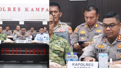 Polres Kampar Rakor Siapkan Apel Akbar Karhutla