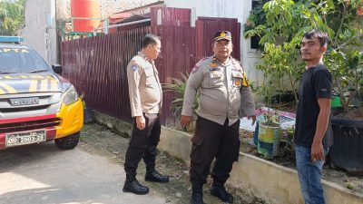 Kapolsek Bukitraya Kompol Hendrix SH,MH Sambangi Warga Perhentian Marpoyan, Dorong Pengembangan Potensi Ketahanan Pangan Pemanfaatan Lahan Pekarangan Dilingkungan.