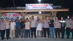 Kapolres Kampar Silaturahmi Ke Pos Satkamling Batu Belah – Serahkan Bantuan & Bibit Pohon Dukung Green Policing”