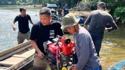 Polsek Kampar Kiri Operasi PETI, Temukan 3 Rakitan Tambang Emas di Sungai Subayang