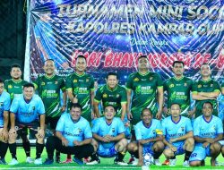 “”Kapolres Kampar Buka Turnamen Mini Soccer Kapolres Cup I – Meriahkan Hut Bhayangkara Ke-80”