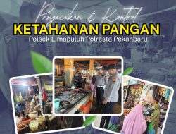 *_MONITORING PASAR TRADISIONAL, LANGKAH POLRESTA PEKANBARU MENJAGA KETAHANAN PANGAN_*