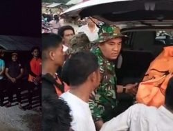 POLSEK KAMPAR HADIR DI TENGAH DUKA, KORBAN HANYUT DI SUNGAI KAMPAR DITEMUKAN PUKUL 18.08 WIB