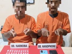 “Polsek Tapung Berhasil Ungkap Peredaran Narkoba – 2 Tersangka Diamankan, 42 Paket Sabu Disita”