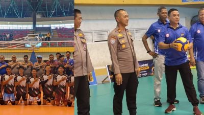 Pembukaan Turnamen Volly Ball Putra Kapolres Kampar Cup 2026 Resmi Digelar, 16 Tim Siap Bersaing
