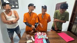 Polres Kampar Berkomitmen Bebas Narkoba – 4 Pelaku di amankan Polsek Tambang”