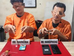 Satres Narkoba Polres Kampar Tangkap Dua Pengguna Narkoba di Desa Kumantan