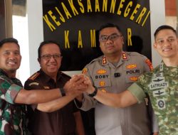 Kapolres Kampar AKBP Boby Putra Ramadhan S., S.I..K,Kunjungan Synergitas,” Mempererat Hubungan Kelembagaan, Memperkuat Koordinasi TNI, Polri, dan Kejaksaan”