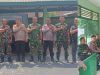 Perkuat Soliditas TNI-Polri, Polsek Bangkinang Kota dan Polsek Bangkinang Barat Jalin Silaturahmi ke Koramil 01/Bangkinang