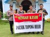 Patroli Minggu Kasih Di Gereja – Polsek Tapung Hilir Himbau Keamanan Kendaraan”
