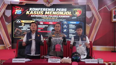 Ungkap Beberapa Tindak Pidana, Polres Kampar Press Release di Aula Sabika Satyawada