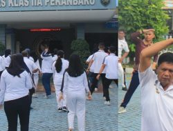 Bangun Semangat dan Kebersamaan, Lapas Pekanbaru Gelar Senam Pagi