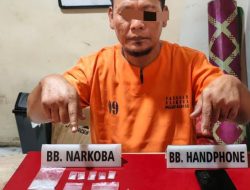 Polsek Tapung Tangkap Pengedar Narkoba di Sungai Putih, Temukan 6,81 Gram Sabu-sabu