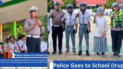 Police Goes to School di MAN 1 Kuok, Satlantas Polres Kampar Edukasi Keselamatan Berlalu Lintas dan Bagikan Helm SNI
