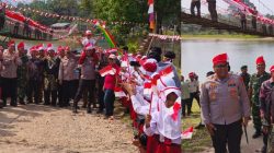 Polres Kampar Dukung Ekspedisi Merah Putih Polda Riau di Desa Tanjung Belit Selatan