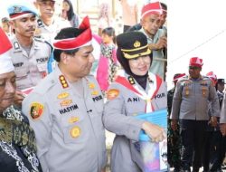 Ekspedisi Merah Putih Polda Riau Kibarkan Bendera 81 Meter di Pesisir Kampar