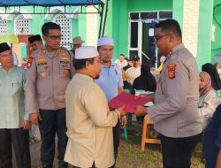 Pasca Kebakaran Asrama Ponpes Syekh Burhanuddin, Kapolres Kampar Datang Langsung Sampaikan Simpati dan Bantuan