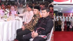 Suasana Merah Putih Penuhi Balai Bupati, Kapolres Kampar Hadir Meriahkan Malam Resepsi Kenegaraan HUT ke-81 RI