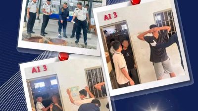 Lembaga Pemasyarakatan (Lapas) Narkotika Kelas IIB Rumbai Razia Dadakan Penggeledahan