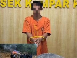 Tindak Tegas PETI: Polsek Kampar Kiri Bongkar Lokasi Tambang Emas Tanpa Izin di Sungai Tanjung Permai