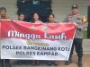 Giat Minggu Kasih, Polsek Bangkinang Kota Hadir Beri Rasa Aman Ibadah Jemaat Gereja Pantekosta