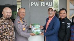 Kabid Humas Polda Riau Silaturahmi ke PWI, Perkuat Sinergitas Penyampaian Informasi kepada Masyarakat