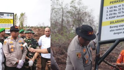 Pasang Plang Tegas di Rimbo Panjang: Area Bekas Karhutla Jadi Kawasan Penegakan Hukum