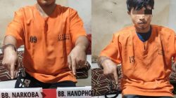 Satresnarkoba Polres Kampar Tangkap Dua Pelaku Narkoba di Desa Geringging