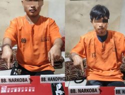 Satresnarkoba Polres Kampar Tangkap Dua Pelaku Narkoba di Desa Geringging