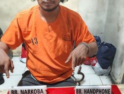 Satresnarkoba Polres Kampar Tangkap Pelaku Narkoba di Kelurahan Langgini
