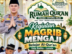Inisiasi Program ‘Magrib Mengaji’, Polsek Tapung Hilir Dorong Pembentukan Generasi Qur’ani