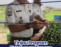 “TINJAU PROGRAM KETAHANAN PANGAN KALAPAS NARKOTIKA RUMBAI LAKUKAN PENGECEKAN PERAWATAN PEMBENIHAN MELON”