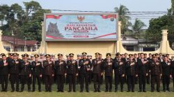 Pancasila Sebagai Kompas Pengabdian — Kapolres Kampar Pimpin Upacara Kesaktian Pancasila