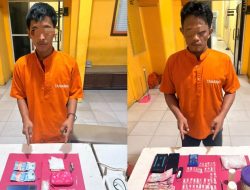 Sita 35,73 Gram Sabu & Ganja, Dua Pengedar Narkoba di Tapung Hilir Diamankan