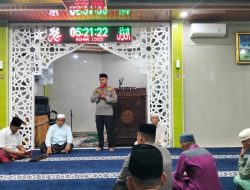 Subuh Keliling Kapolsek Kampar Kiri Kompol Nurman Ajak Warga Aktif Jaga Kamtibnas Yang Kondusif