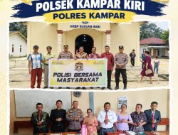 Minggu Kasih di Gereja HKBP Gunung Sari, Kapolsek Kampar Kiri Ajak Masyarakat Bersama Jaga Kamtibmas