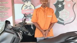 Polsek Kampar Tangkap Pelaku Pencurian Sepeda Motor Yang Terjadi di Desa Sendayan