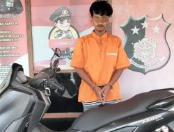 Polsek Kampar Tangkap Pelaku Pencurian Sepeda Motor Yang Terjadi di Desa Sendayan